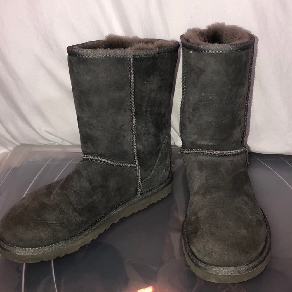 Short Gray Ugg boots